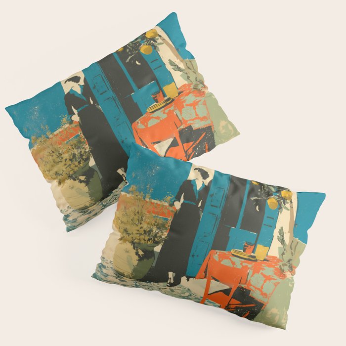 Cozy Morning on the Terrace Pillow Sham Gallery Image 1