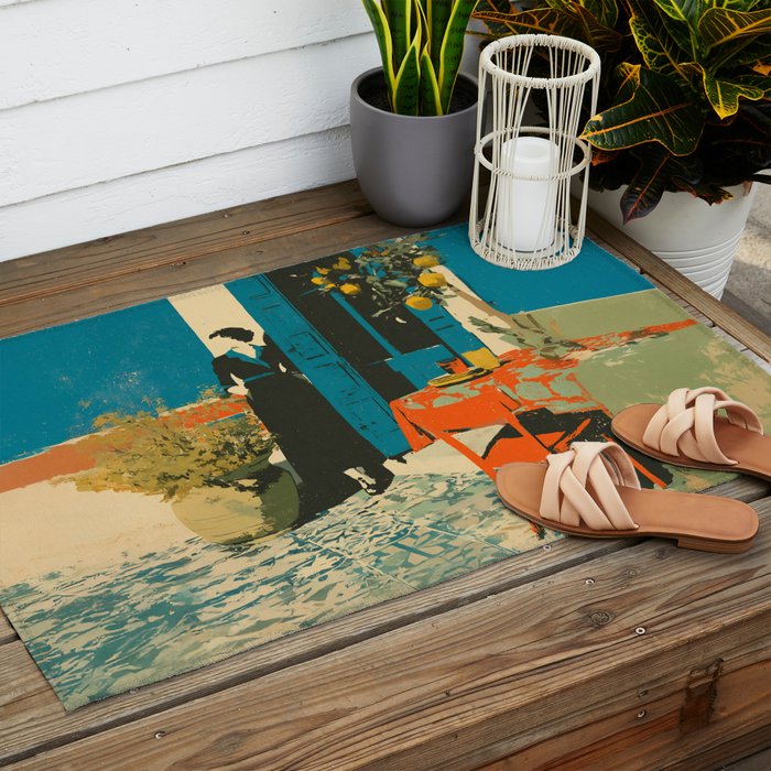 Cozy Morning on the Terrace Outdoor Rug Gallery Image 2