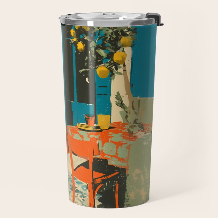 Cozy Morning on the Terrace Travel Mug Gallery Image 2