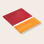 Burnt Red Yellow Ochre Mid Century Modern Abstract Minimalist Rothko Color Field Squares Notebook Gallery Image 2