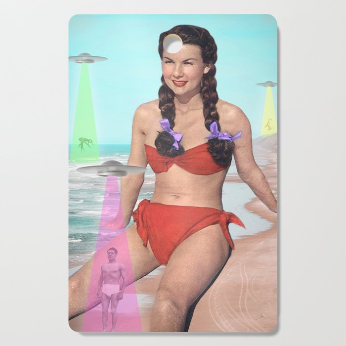 Abductions on the Beach Cutting Board Gallery Image 1