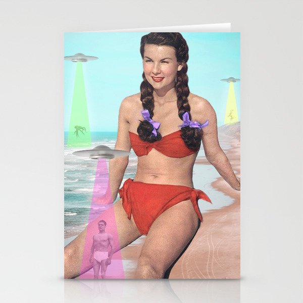 Abductions on the Beach Stationery Card Gallery Image 2