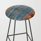 Traditional Vintage Moroccan Carpet Stool Gallery Image 2