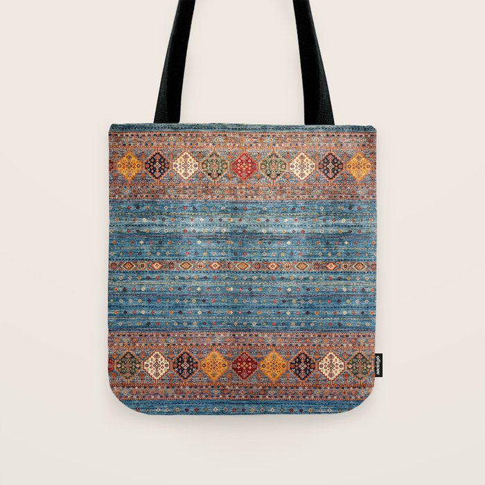 Traditional Vintage Moroccan Carpet Tote Bag Gallery Image 1