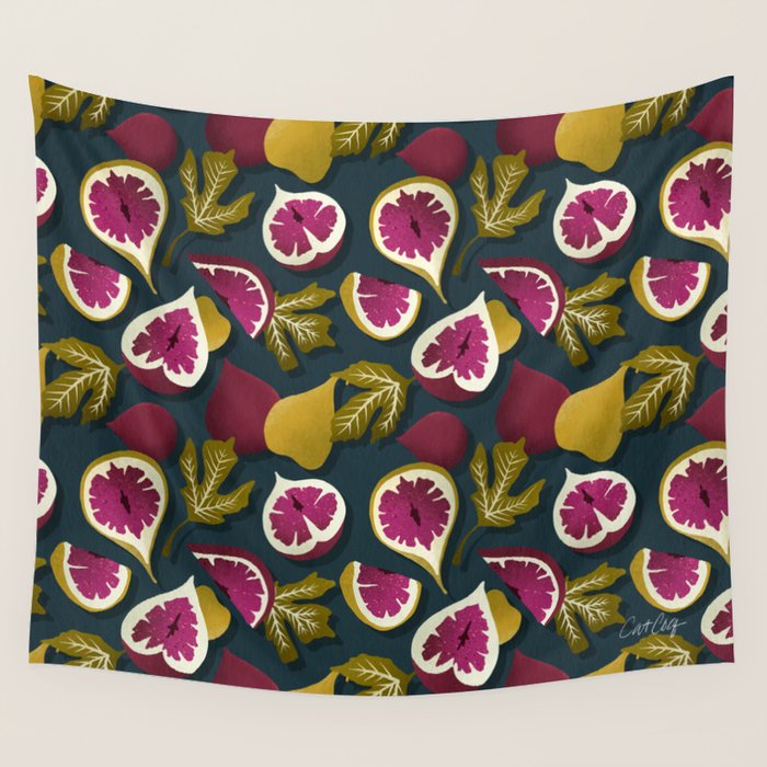 Fig Collection â Teal Wall Tapestry Gallery Image 1