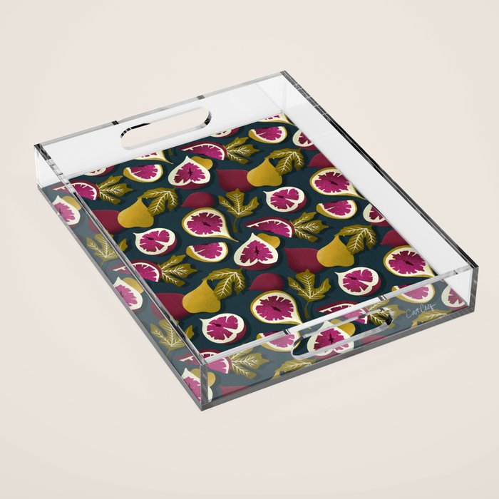Fig Collection â Teal Acrylic Tray Gallery Image 1