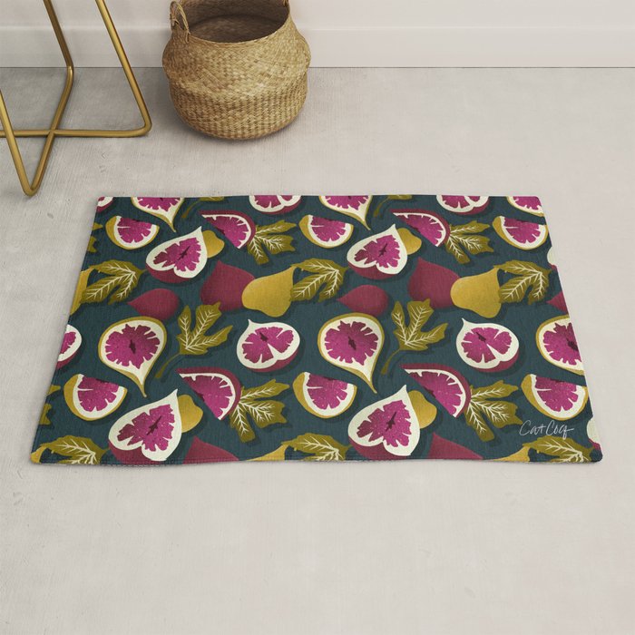 Fig Collection â Teal Rug Gallery Image 1