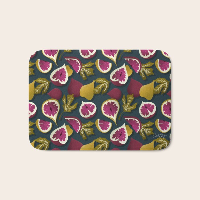 Fig Collection â Teal Bath Mat Gallery Image 1