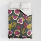 Fig Collection â Teal Duvet Cover Gallery Image 6