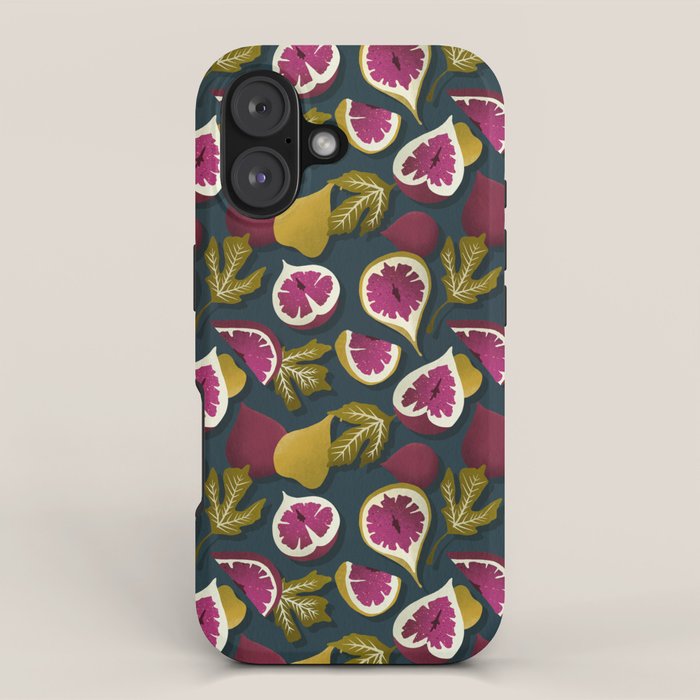 Fig Collection â Teal iPhone Case Gallery Image 1