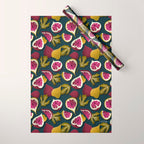 Fig Collection â Teal Wrapping Paper Gallery Image 1