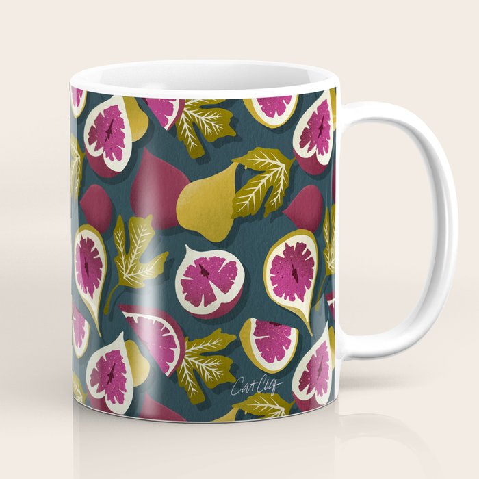 Fig Collection â Teal Coffee Mug Gallery Image 1