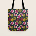 Fig Collection â Teal Tote Bag Gallery Image 1