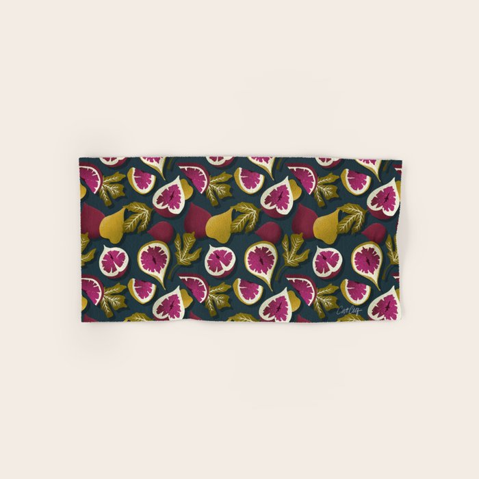 Fig Collection â Teal Bath Towel Gallery Image 1