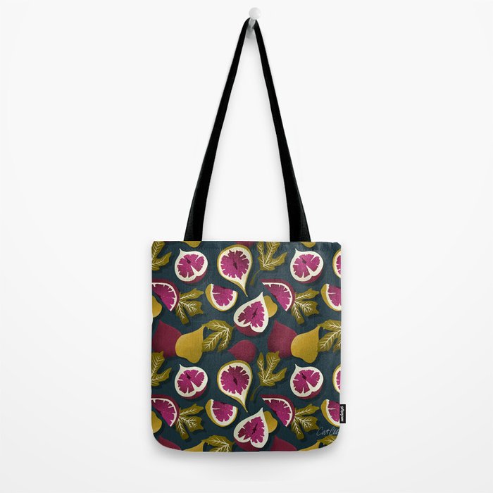 Fig Collection â Teal Tote Bag Gallery Image 2