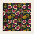 Fig Collection â Teal Wood Wall Art Gallery Image 1
