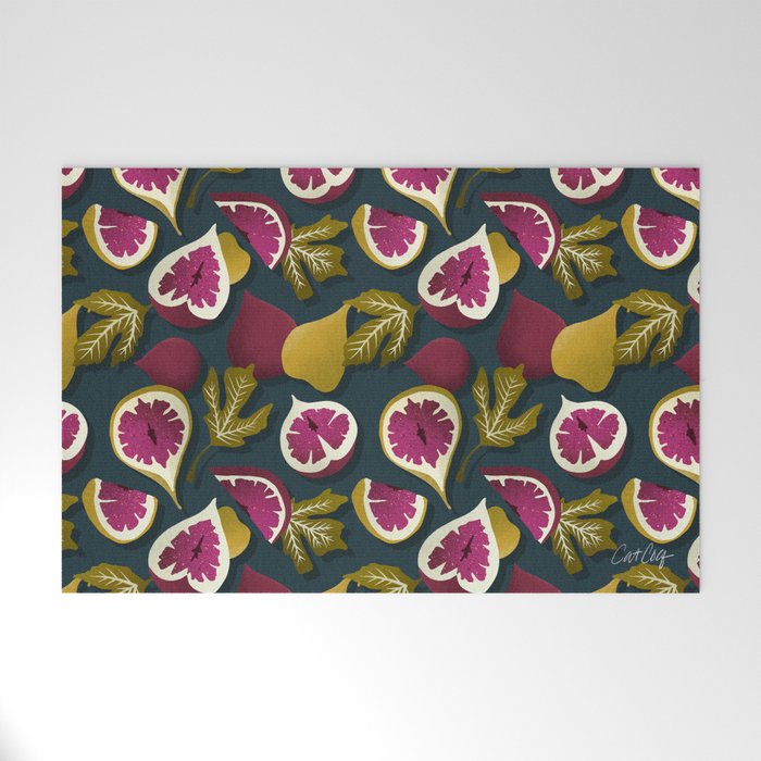 Fig Collection â Teal Welcome Mat Gallery Image 1
