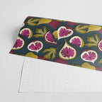 Fig Collection â Teal Wrapping Paper Gallery Image 2