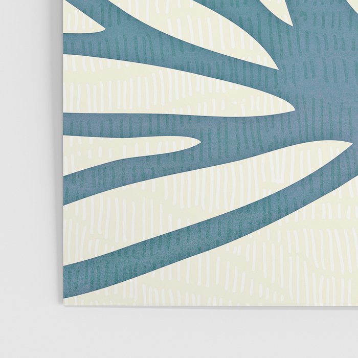 Mid Century Nature Print / Teal and Orange Poster Gallery Image 3
