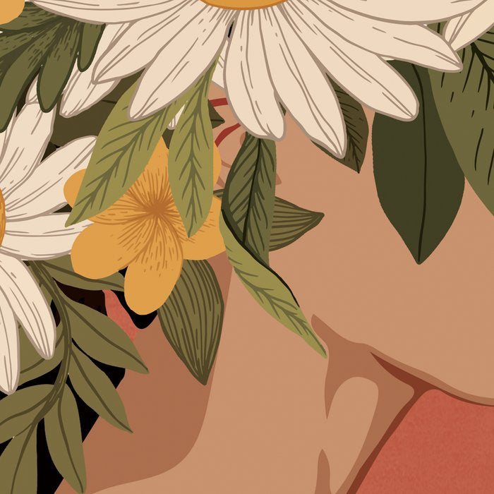 Woman With Flowers 2 Coffee Mug Gallery Image 2