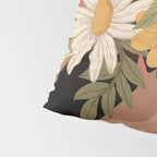 Woman With Flowers 2 Pillow Sham Gallery Image 4