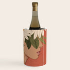 Woman With Flowers 2 Wine Chiller Gallery Image 3