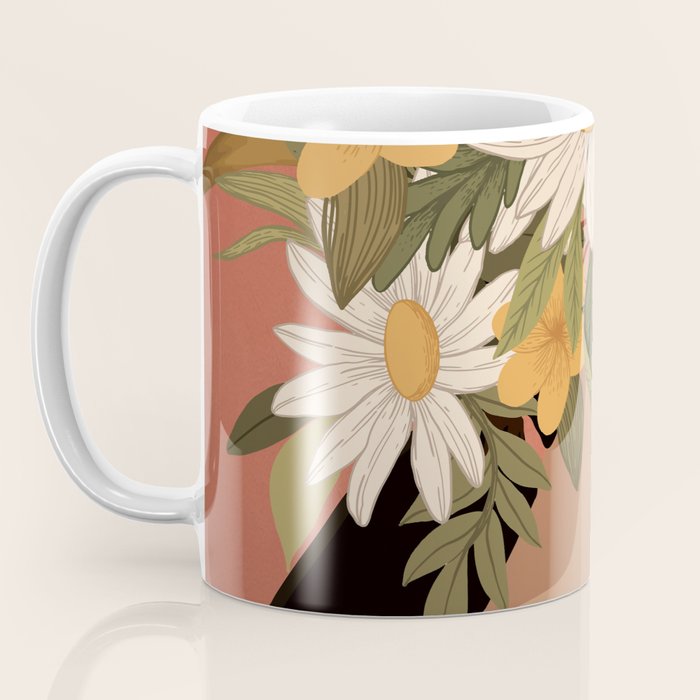 Woman With Flowers 2 Coffee Mug Gallery Image 3