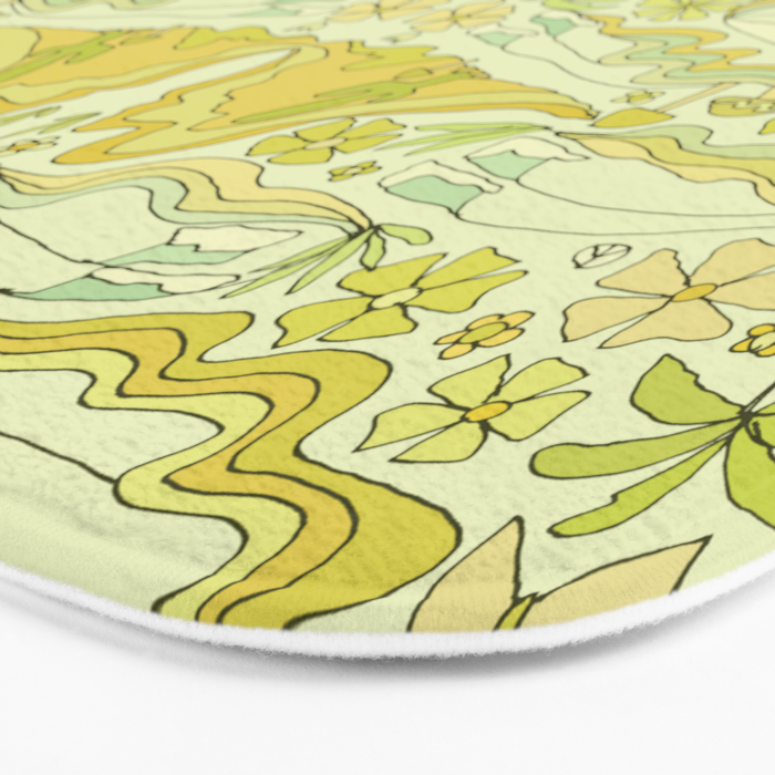 born to wander // retro surf art by surfy birdy Bath Mat Gallery Image 3