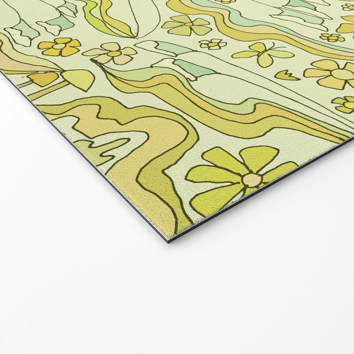 born to wander // retro surf art by surfy birdy Welcome Mat Gallery Image 2