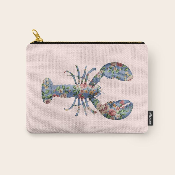 FLORAL LOBSTER Carry All Pouch Gallery Image 1