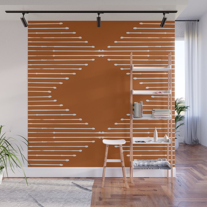 Geo (Rust) Wall Mural Gallery Image 1
