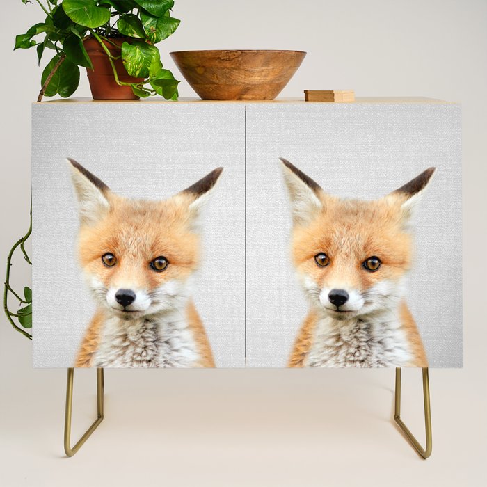 Baby Fox - Colorful Credenza Gallery Image 1