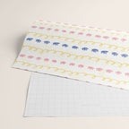 Abstract Cookie Pattern Doodle in White & Pink Wrapping Paper Gallery Image 2