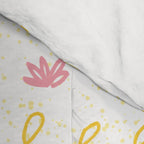 Abstract Cookie Pattern Doodle in White & Pink Comforter Gallery Image 4