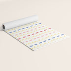 Abstract Cookie Pattern Doodle in White & Pink Yoga Mat Gallery Image 2