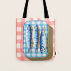 Sardine Picnic Tote Bag Gallery Image 1