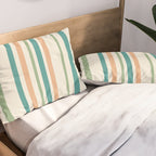 Classic Stripes XXVI - Natural Boho Pillow Sham Gallery Image 2