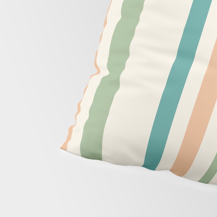 Classic Stripes XXVI - Natural Boho Pillow Sham Gallery Image 4