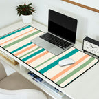 Classic Stripes XXVI - Natural Boho Desk Mat Gallery Image 2