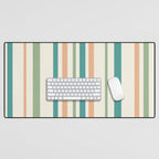Classic Stripes XXVI - Natural Boho Desk Mat Gallery Image 1