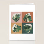 Cat and Leaf 2x2 Stationery Card Gallery Image 2