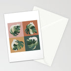 Cat and Leaf 2x2 Stationery Card Gallery Image 2