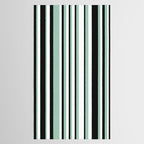 Classic Stripes XII - Mint, Black and White Tablecloth Gallery Image 2