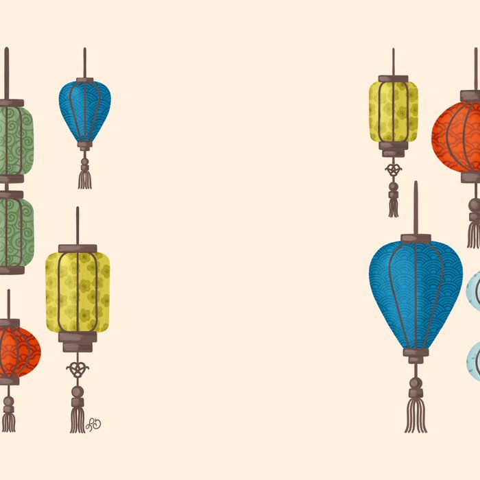 Charming Chinese Lanterns Coffee Mug Gallery Image 2