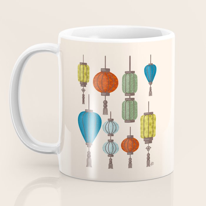 Charming Chinese Lanterns Coffee Mug Gallery Image 3