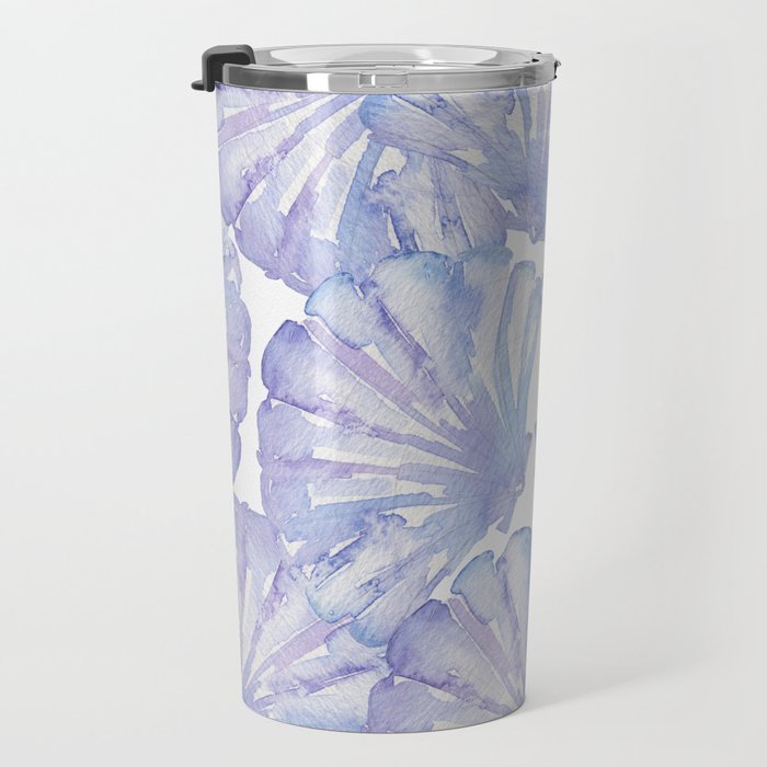 Shell Ya Later - Purple Seashell Pattern Travel Mug Gallery Image 3