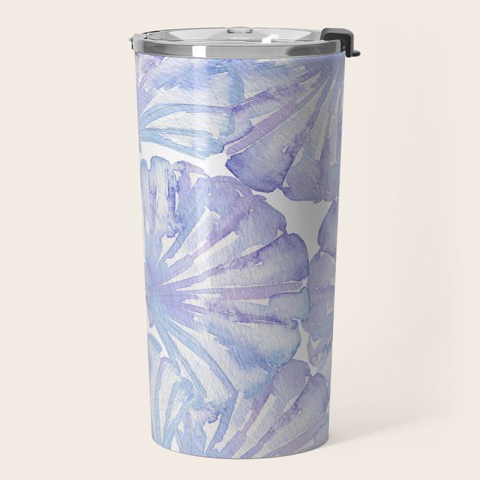 Shell Ya Later - Purple Seashell Pattern Travel Mug Gallery Image 2