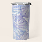 Shell Ya Later - Purple Seashell Pattern Travel Mug Gallery Image 2
