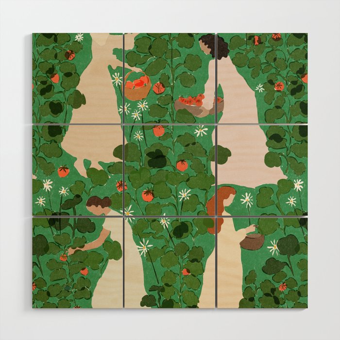Tomato Girl Summer Part 2 Wood Wall Art Gallery Image 1