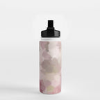 Blurry Bouquet - Forest Green Fuchsia Blush Dark Pink Abstract Flower Nature Painting Art Print Water Bottle Gallery Image 2